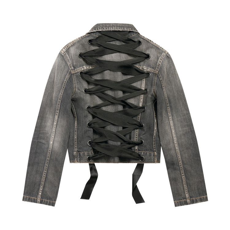 Balenciaga Lace-Up Jacket Dark Grey