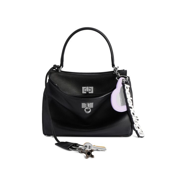 Balenciaga Rodeo Handbag Mini With Charms Black