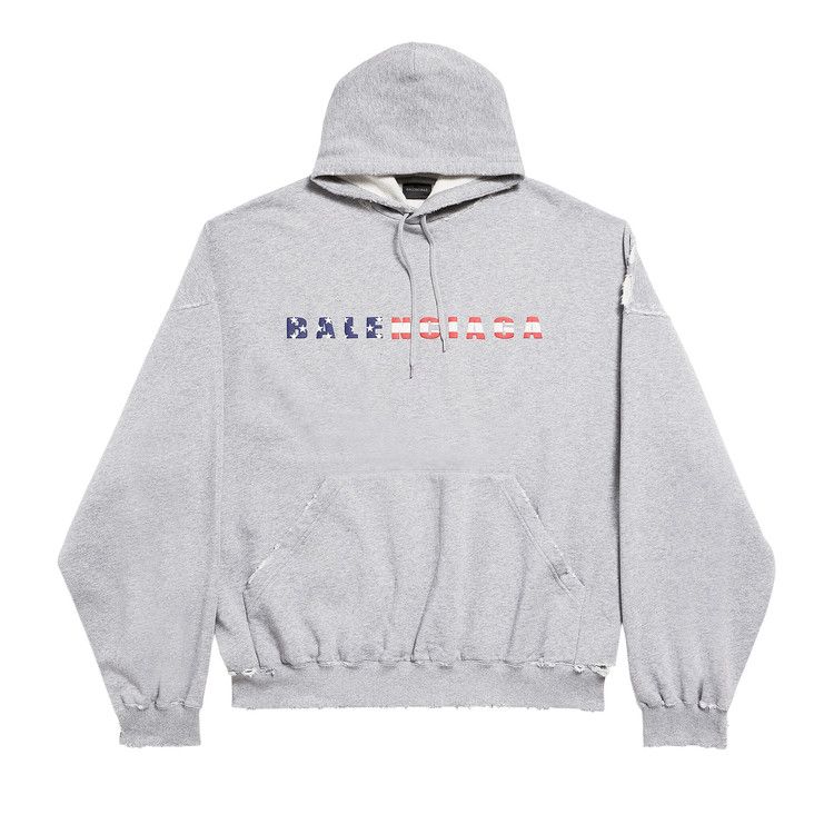 Balenciaga International Hoodie Heather Grey