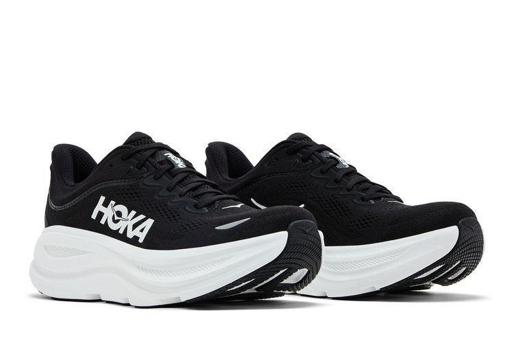 Hoka Bondi 9 Black White