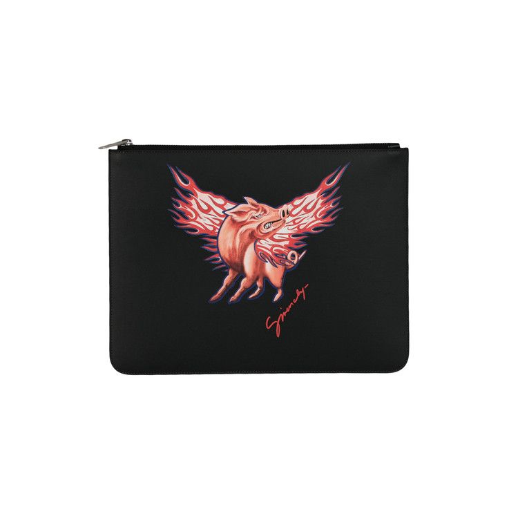Givenchy Zodiac Pig Graphic Pouch Multi