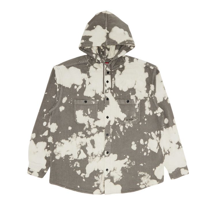 【Supreme】Hooded Denim Shirt Bleached - 25SS Buy Supreme Hooded Denim Shirt 'Bleached' - SS25S33B