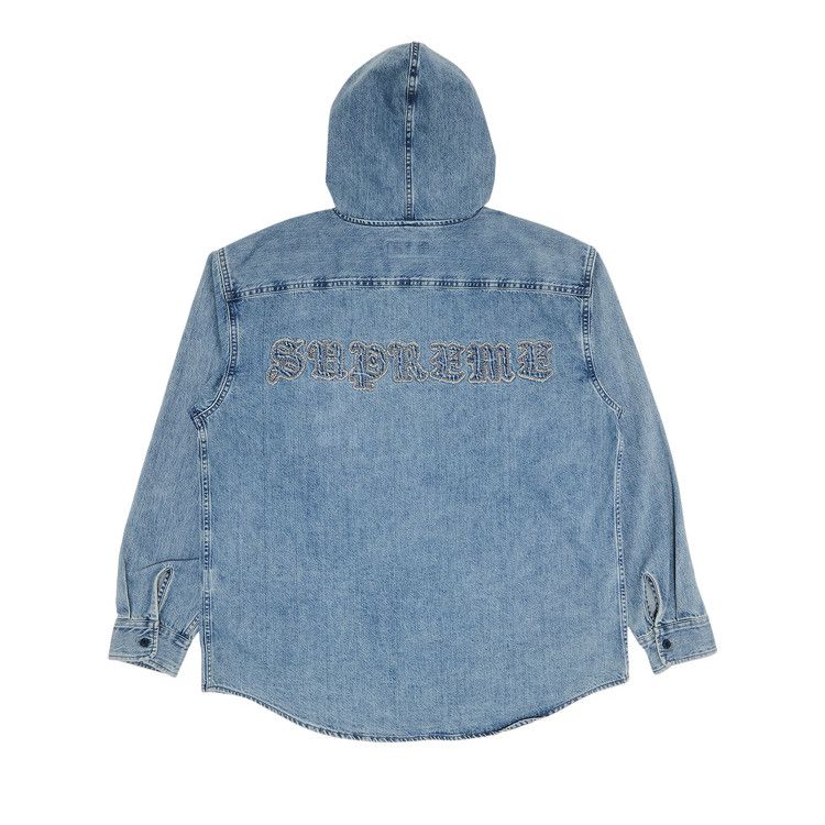 25S Supreme Hooded Denim Shirt ブラック Supreme Hooded Denim Shirt (SS25) - $158