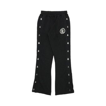 Buy Hellstar Mirror Face Snap Sweatpants 'Black' - 09357