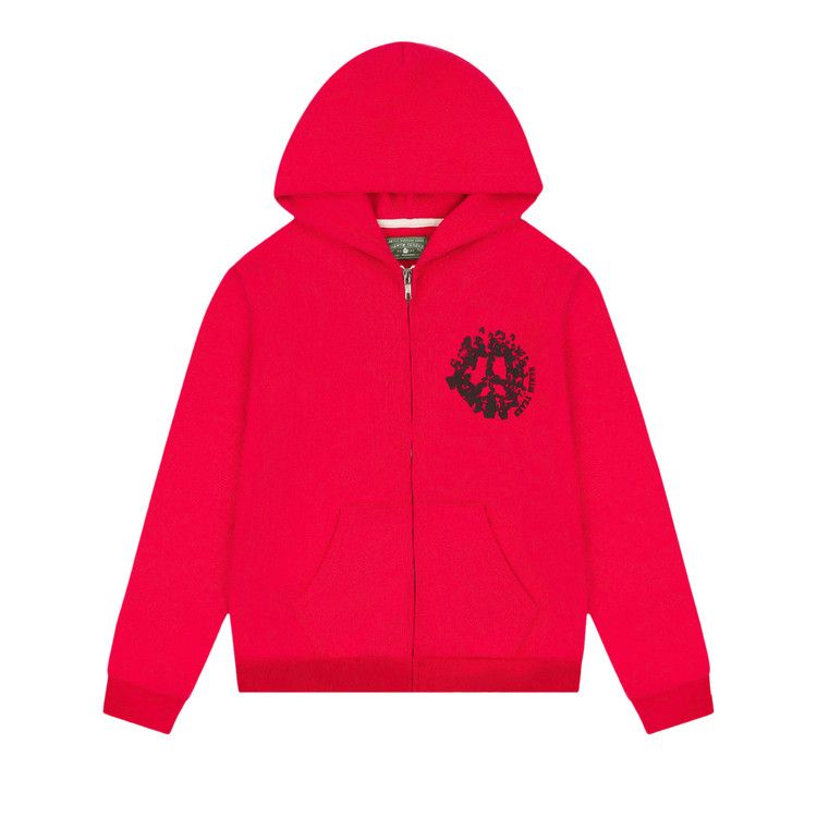Buy Denim Tears Denim University Zip Hoodie 'Red' - 05650
