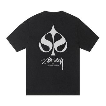 Buy Stussy Spade Tee Pigment Dyed 'Black' - 1905156 BLAC | GOAT