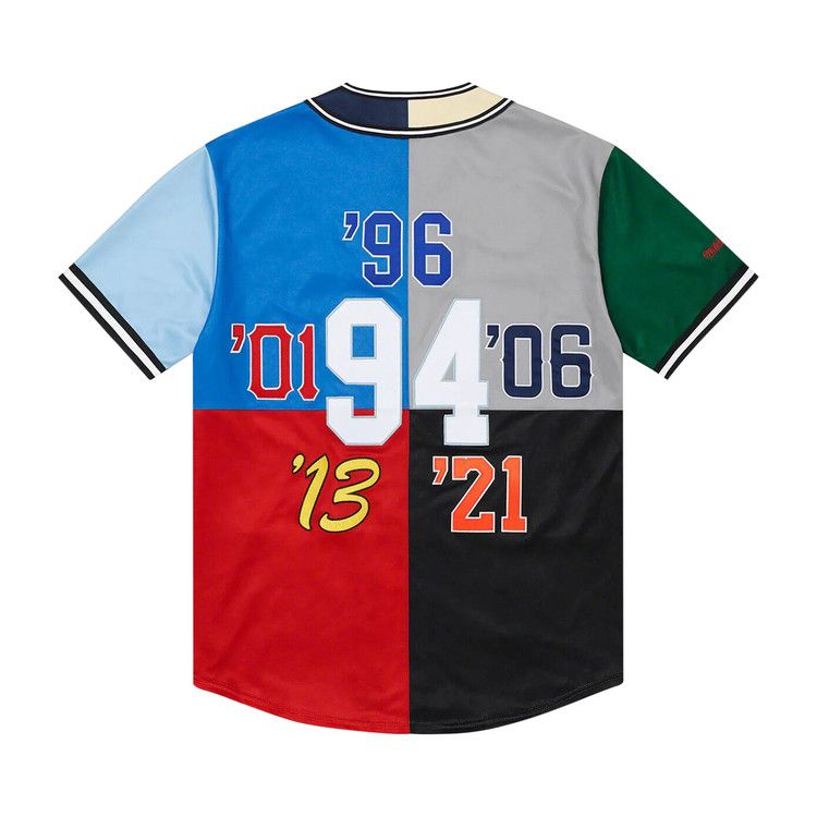 Buy Supreme x Mitchell & Ness Patchwork Baseball Jersey