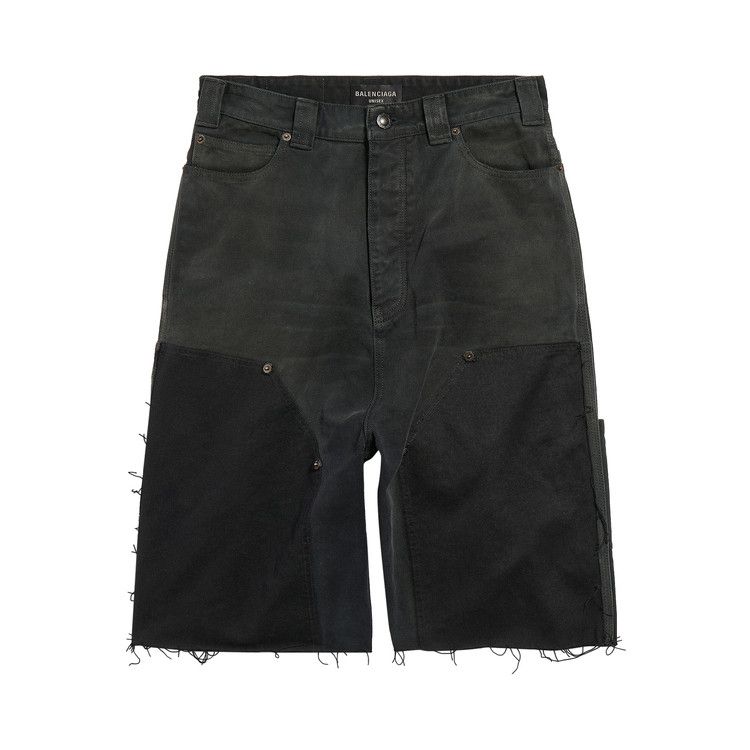 Balenciaga Ripped Off Shorts Black/Green/Red