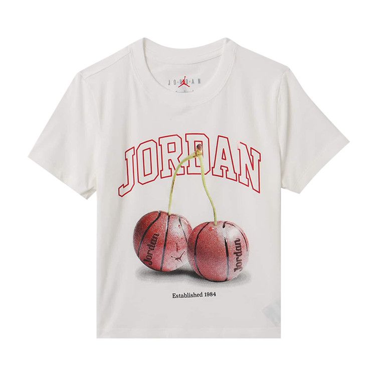 Air Jordan Brooklyn T-Shirt White/Gym Red/Black