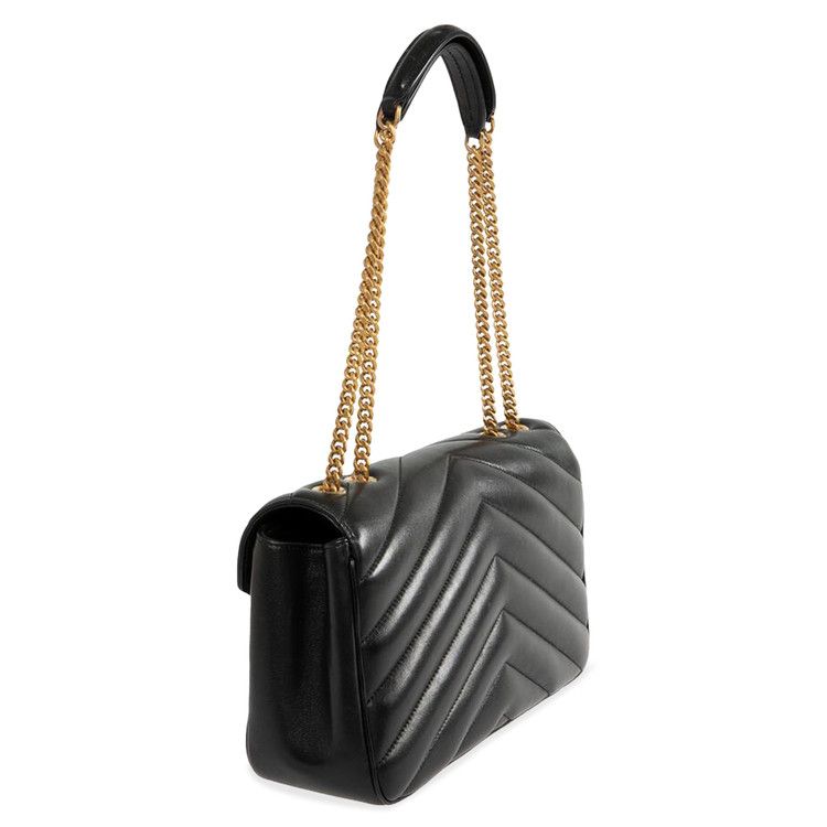 ショルダーバッグ・ポシェット SAINT LAURENT Women Messenger Bags 801439AAEAX 1000 BLACK Buy Saint Laurent Lambskin Envelope Bag 'Black' - 801439