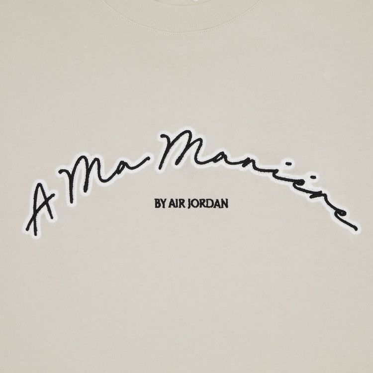 Air Jordan X A Ma ManiéRe Shorts Sleeve T-Shirt Light Orewood Brown