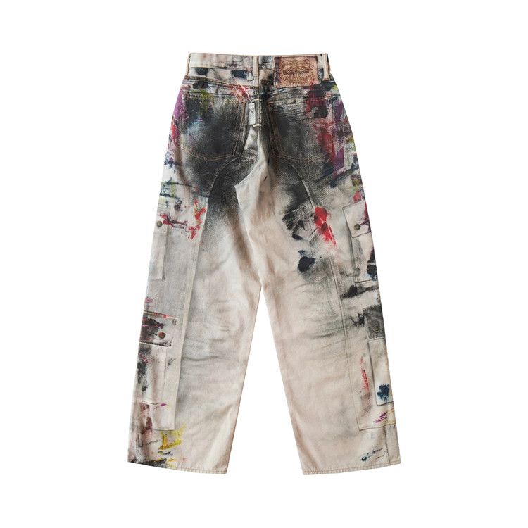 Acne Studios 1981 Baggy Fit Jeans White/Multicolor