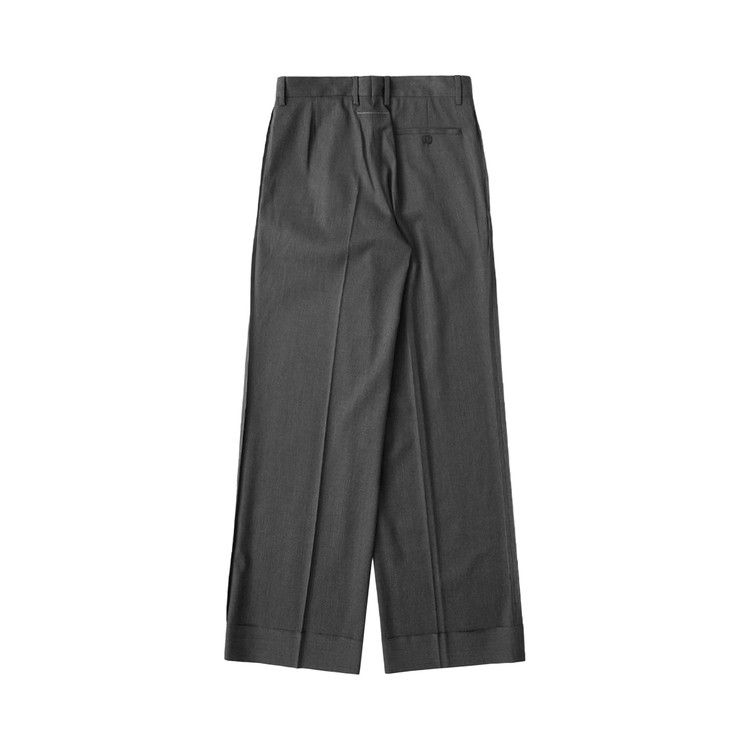 MM6 Maison Margiela Tailored Wool Pants 'Dark Grey Melange' — foto 3