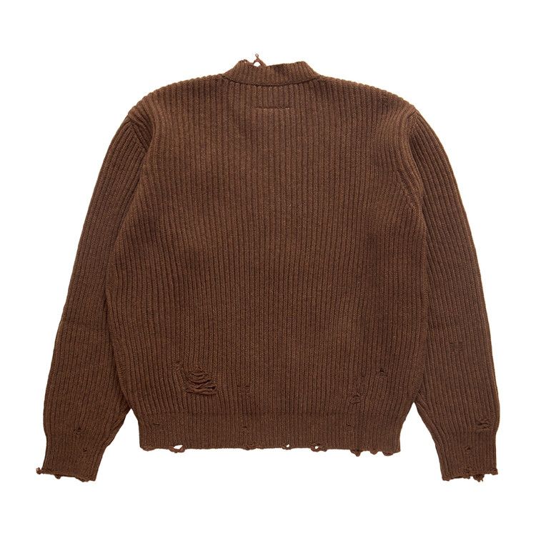 MM6 Maison Margiela V-Neck Sweater 'Brown Melange' — foto 3