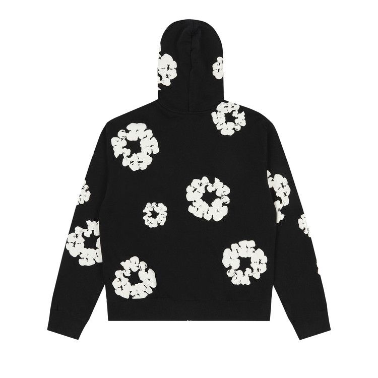Buy Denim Tears Cotton Wreath Zip Hoodie 'Black' - SS25TZH11412036