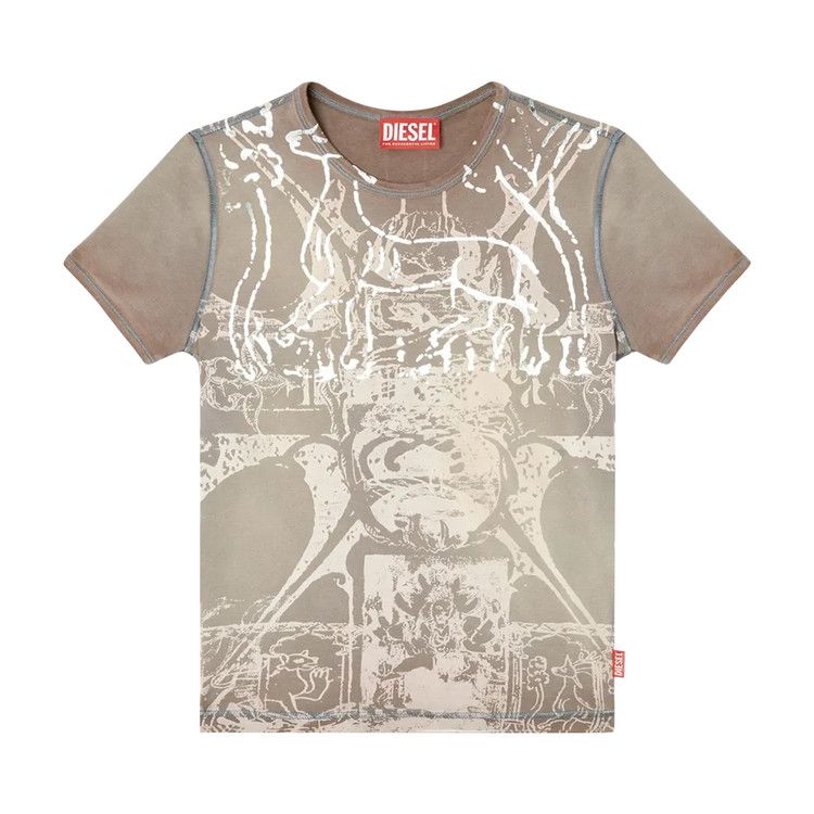 Diesel T-Uncuties Long R6 T-Shirt Brown Price in India | Culture 