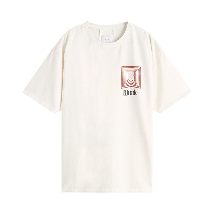 Rhude Chevron Logo Repeat Tee 'vintage White'
