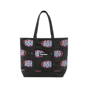 超希少 SUPREME シュプリーム 2017SS 666 Denim Tote Buy Supreme 666 Denim Tote 'Black' - SS17B14 BLACK | GOAT