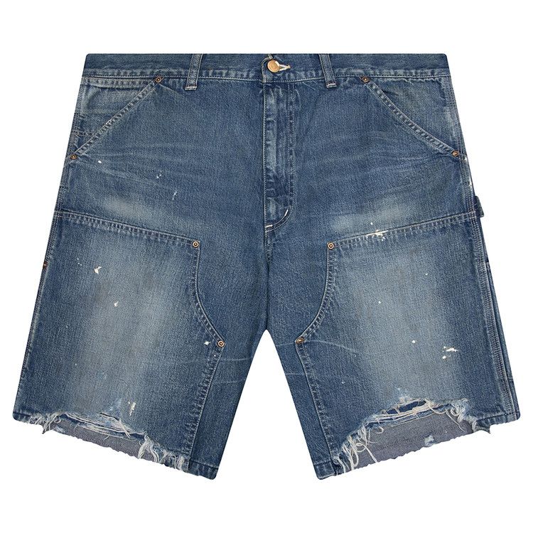 Buy SAINT Mxxxxxx Double Knee Shorts 'Blue' - SM HR8 0000 073 | GOAT