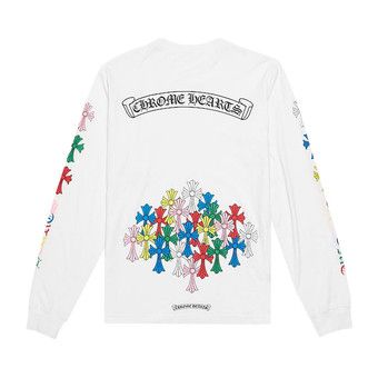 Buy Chrome Hearts Multi Color Cross Long-Sleeve 'White' - 01383
