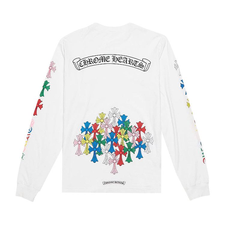 Buy Chrome Hearts Multi Color Cross Long-Sleeve 'White' - 01383