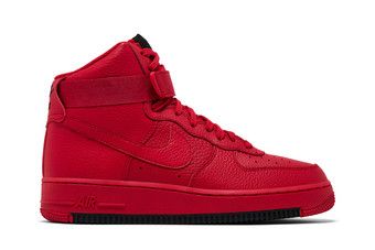 high top white and red air force ones