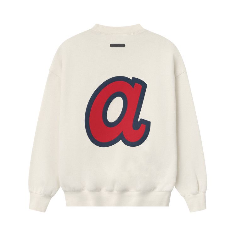 Fear Of God Essentials Braves Crewneck Cream White