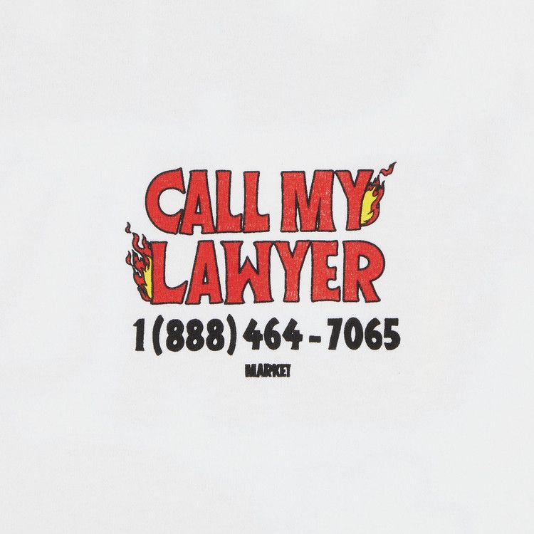 Market Hot Stuff Call My Lawyer T-Shirt White