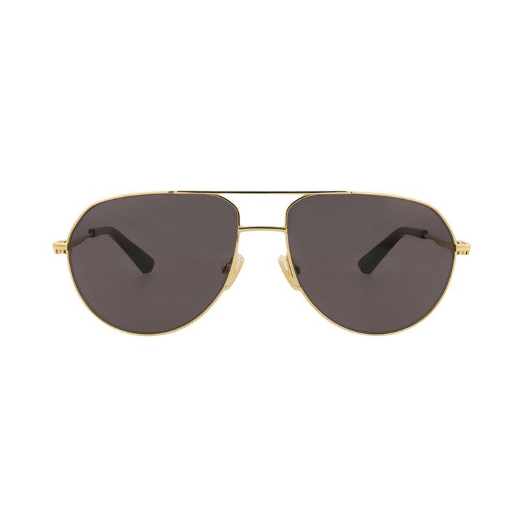 Bottega Veneta Aviator Sunglasses Gold/Grey