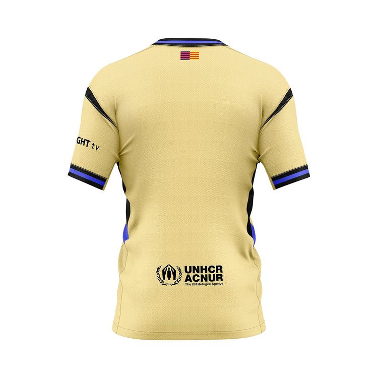 FC Barcelona x Kobe Bryant Kids 2025/26 Stadium Away Replica Jersey Team Gold/Team Gold/Persian — foto 3