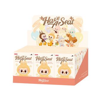 Labubu v.3 (6個セット) 新品、未開封 シール付きボックスセット LABUBU THE MONSTERS Have a Seat Series Plush Toy POP MART 6-Pack