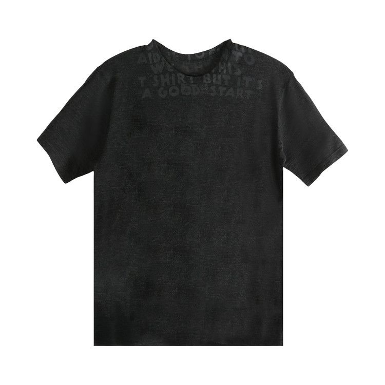 Mm6 Maison Margiela Crewneck T-Shirt 'off Black'