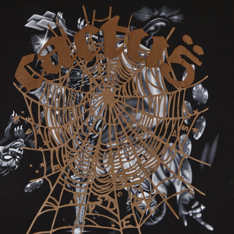 Cactus Jack By Travis Scott X Sp5der Airbrush Tee 'black'