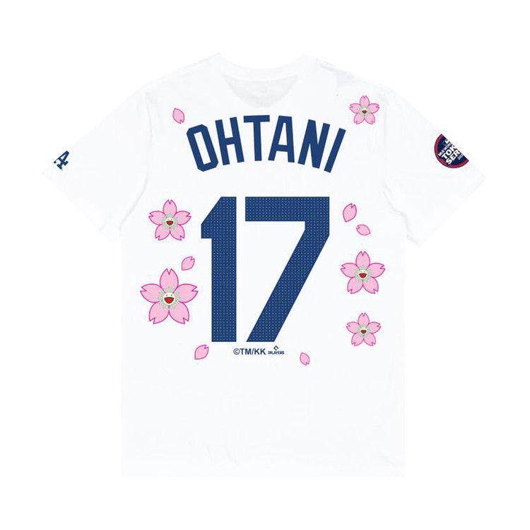 Nike X Takashi Murakami X Mlb World Tour Tokyo Series 2025 Shohei Ohtani Dodgers Shorts-Sleeve T-Shirt White
