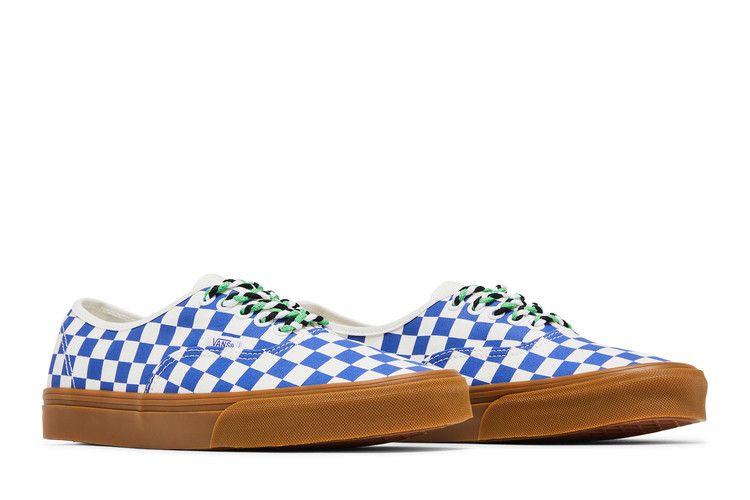 Authentic Checkerboard - Blue Gum Braided Laces