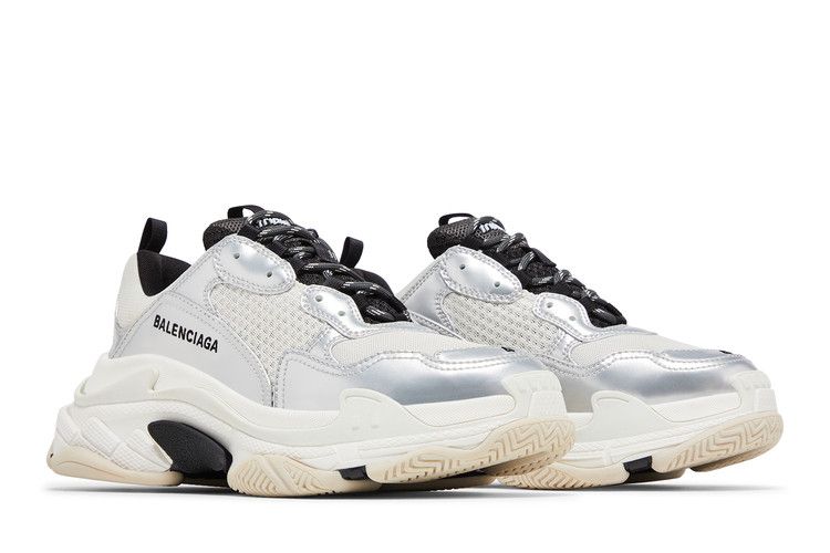 Balenciaga Triple S Sneaker Black White Silver