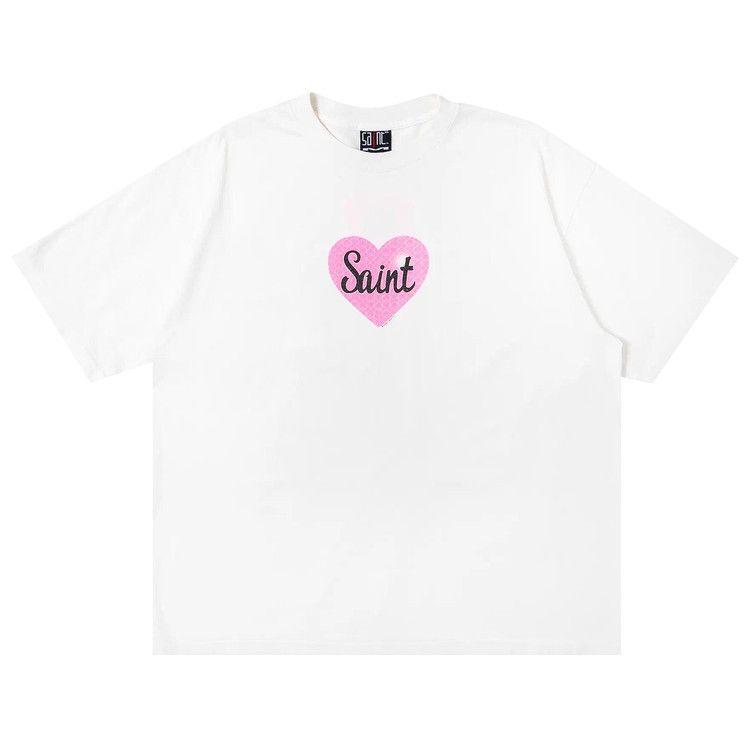 Buy SAINT Mxxxxxx Heart Saint Short-Sleeve Tee 'White' - SM