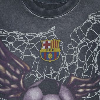 Buy Cactus Jack by Travis Scott x FC Barcelona Washed Spray Logo