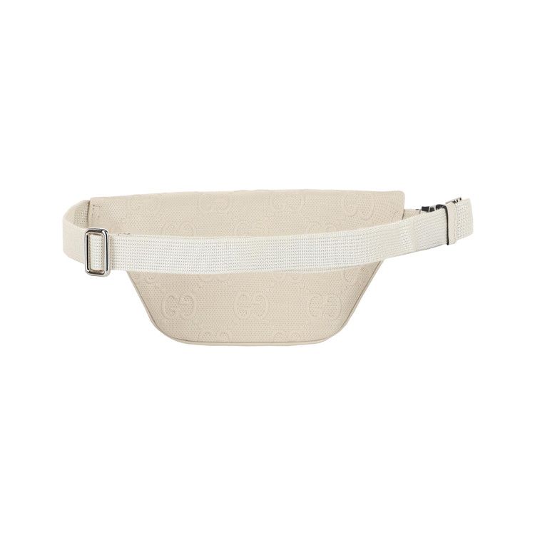 Gucci Gg Embossed Belt Bag White