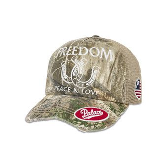 Buy Palace Freedom Distressed Trucker 'Realtree' - P29H017 | GOAT