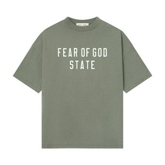 Buy Fear of God Essentials 90's Tee 'Moss' - 125SP254477F | GOAT