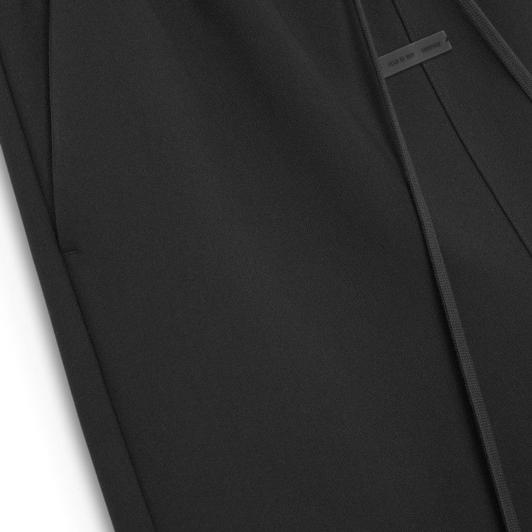 Fear Of God Essentials Bonded Canvas Work Pant 'jet Black'