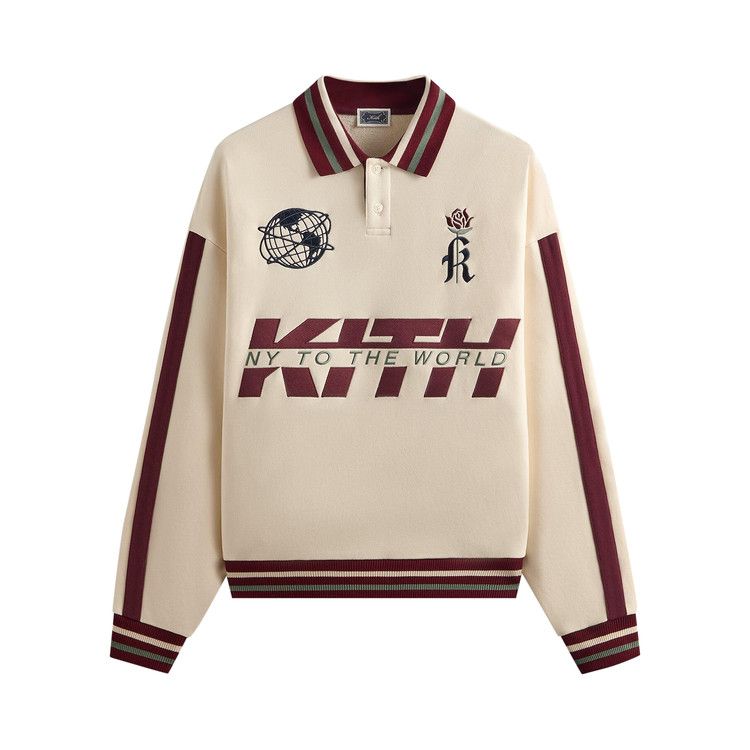 Kith Collegiate Nelson Collared Pullover 'muslin'