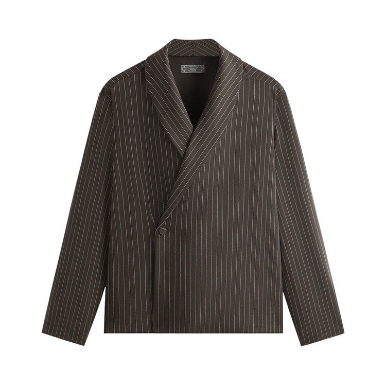 Kith Double Weave Long-Sleeve Thompson Crossover Shirt Kindling