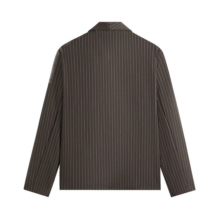 Kith Double Weave Long-Sleeve Thompson Crossover Shirt Kindling