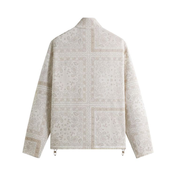 Kith Striped Interlock Claremont Quarter Zip Canvas