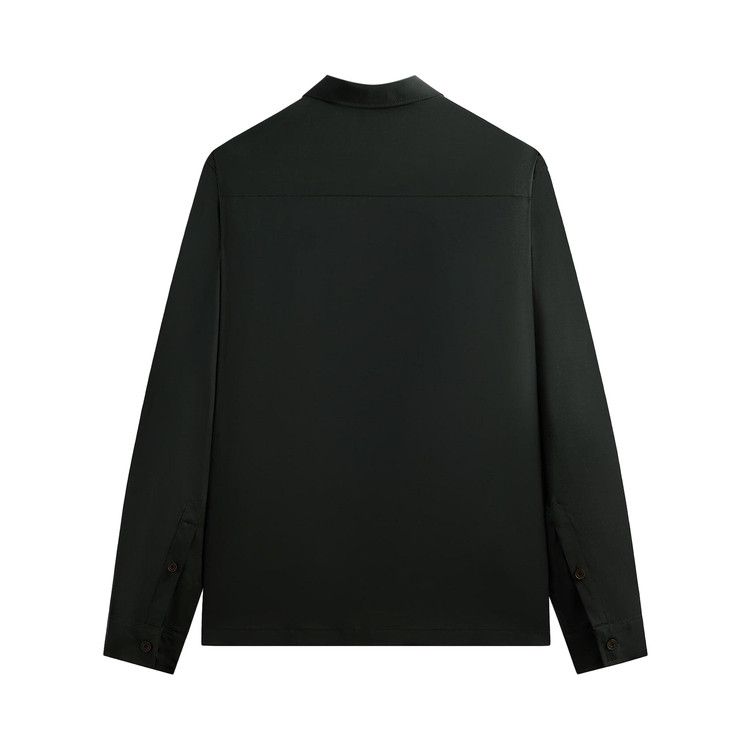 Kith Tropical Wool Marquis Zip Up Shirt 'stadium'