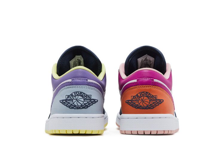 Wmns Air Jordan 1 Low SE 'mismatched - Purple Magenta'
