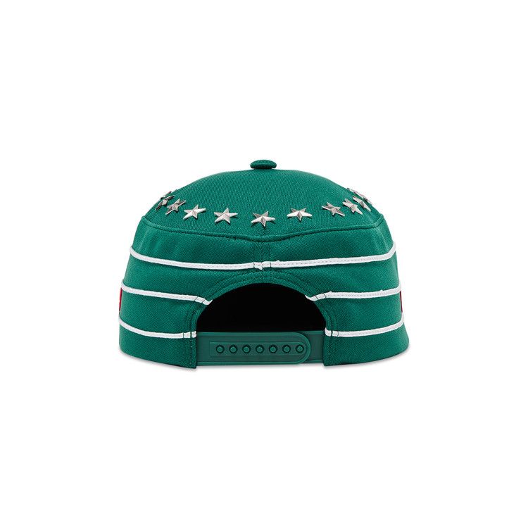 Buy Supreme Stars Studded Pillbox Hat 'Dark Green' - FW25H67 DARK