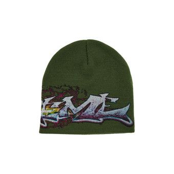 Buy Supreme Tag Beanie 'Olive' - FW25BN58 OLIVE | GOAT IT